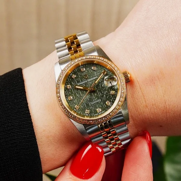 Жіночий годинник Pagani Design PD-1794L Silver-Gold-Green фото 3
